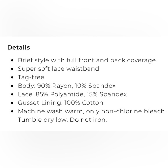 Soma Embraceable Soft Lace Brief - Picture 5 of 5